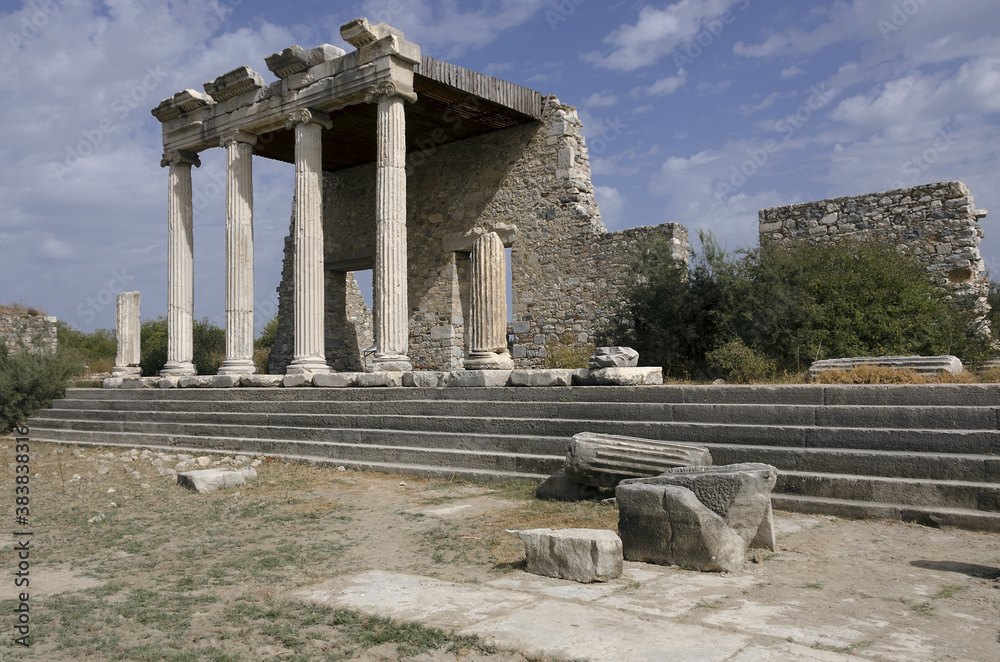 Ruins of roman temple in Milet, Turkey
