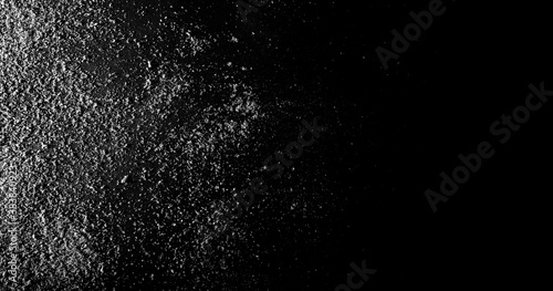 snow on the black paper backgrounds