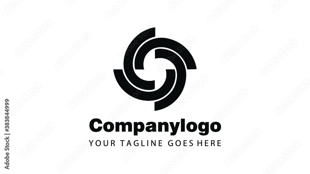 Logo vector graphic of circle flat design. Fit for company logo