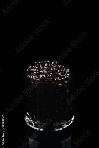 Black tapioca pearls for bubble tea
