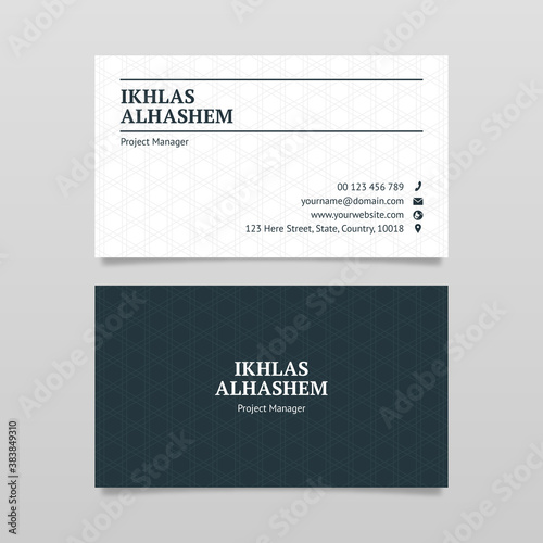 Law Firm Style Business Card Design Template, Lawyer Visiting Card	