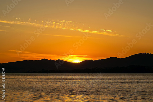 Vigo.Spain.Evening sunset.