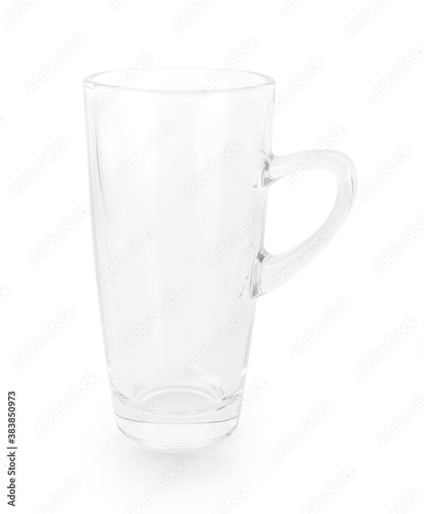 Empty glass isolated on a white background. Empty glass isolated on a white background.