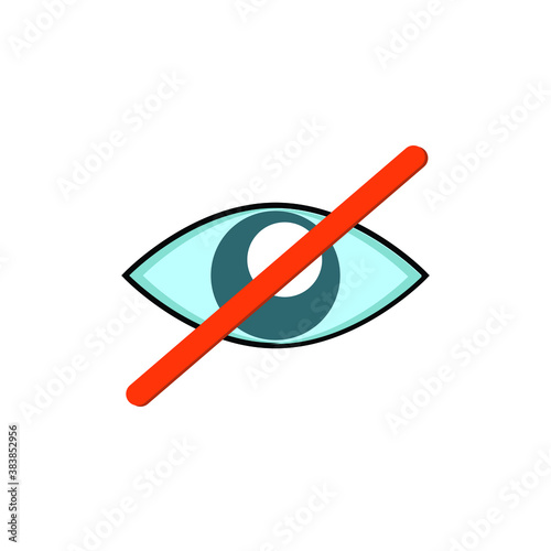 Illustration vector graphic of Visual impairment is defined as a decreased ability to see to a degree that causes problems not fixable by usual means, such as glasses or medication