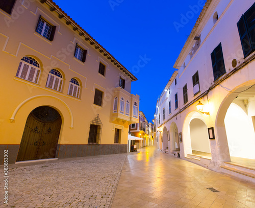 Ciutadella Menorca Ses Voltes arches Ciudadela photo