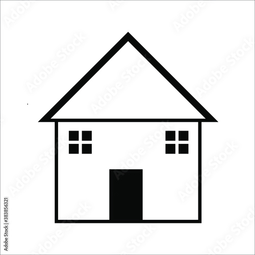 Home icon - symbol of house vector flat syle on white background
