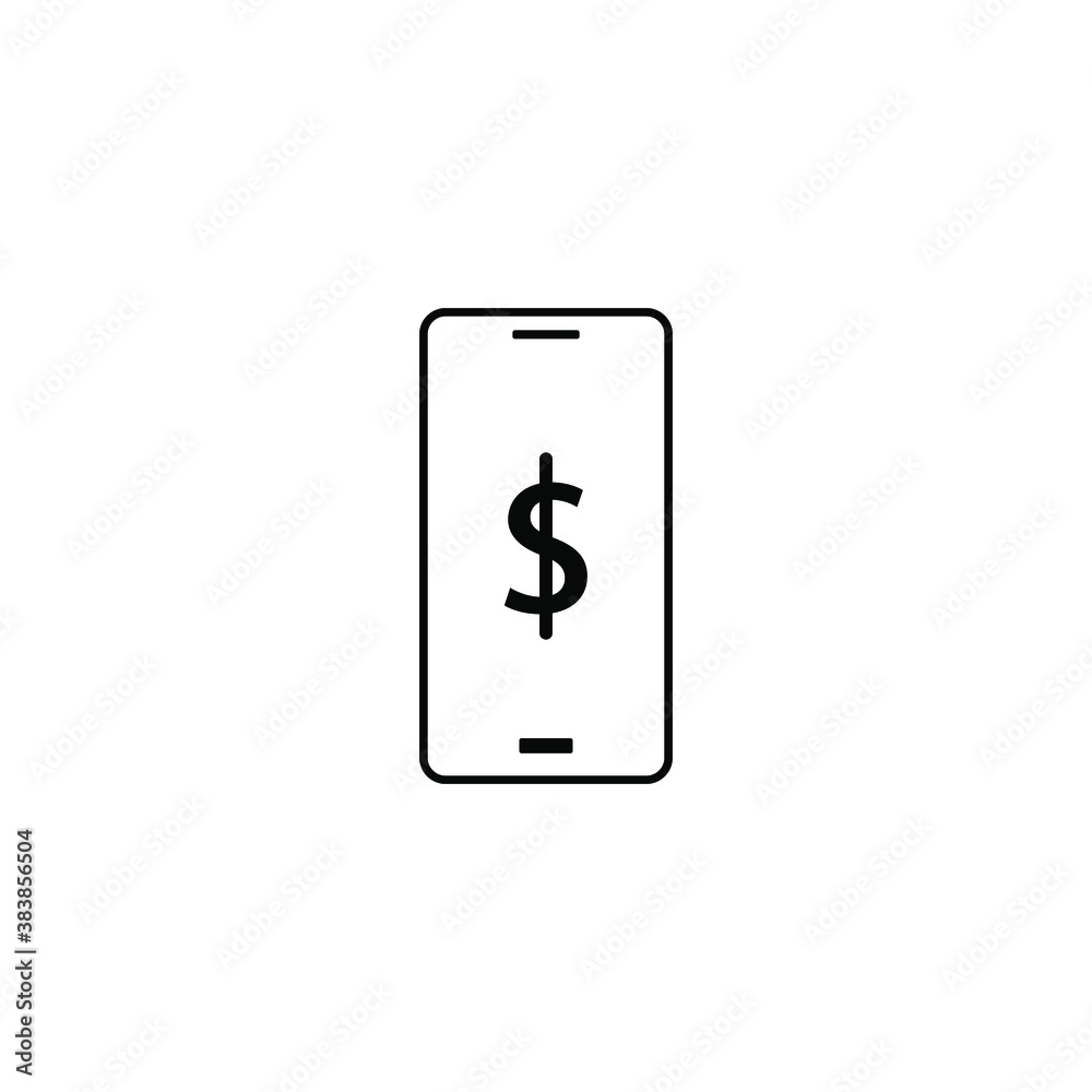 phone vector with blank white screen isolated on white background. eps 10