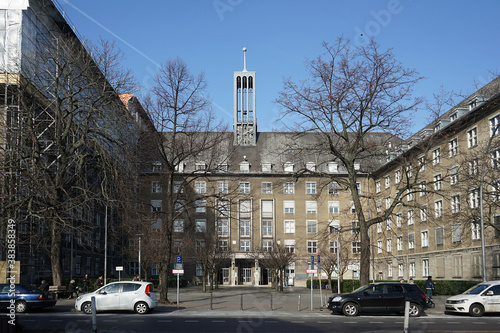 Berlin, Germany_25, February 2019_Winter View of City Hall Tiergarten(Bürgeramt Rathaus Tiergarten).