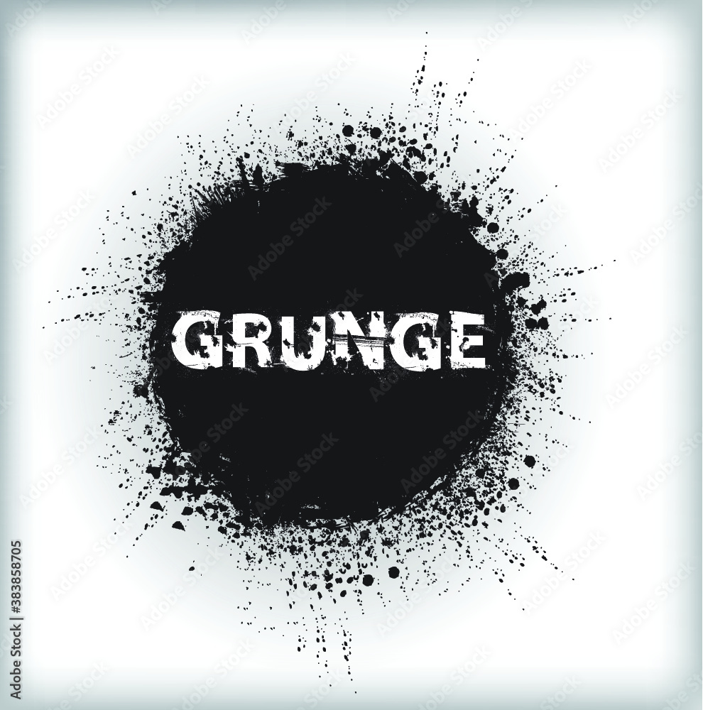 Circle Brush Stroke Border Frame . Grunge Element for your Design . Circle Brush Stroke Border Frame . Grunge Element for your Design .