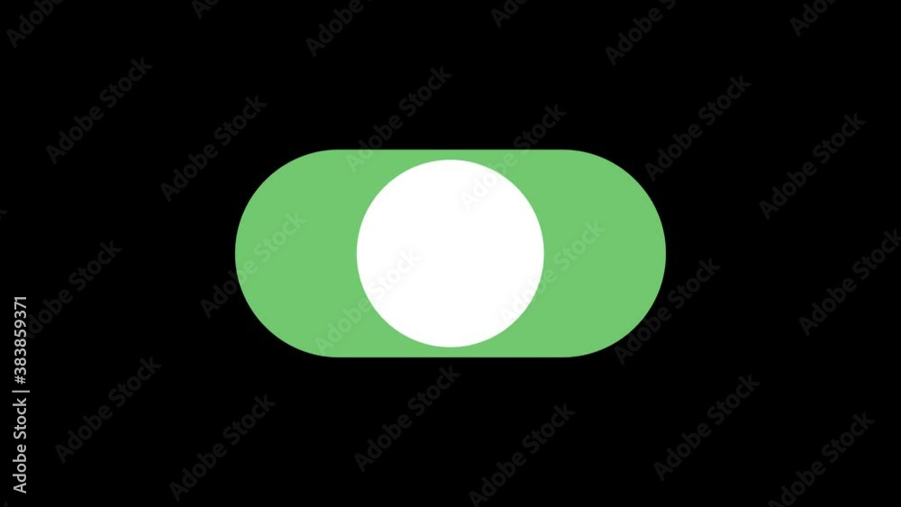 switch on, switch off control animation loop 4K video on green background switch on, switch off control animation loop 4K video on green background