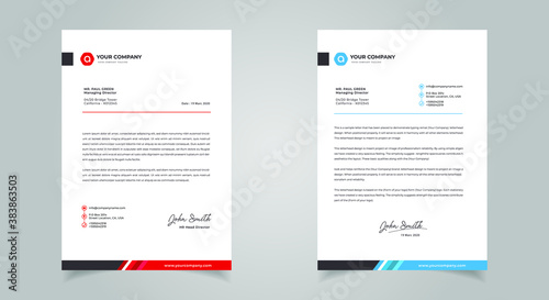 Abstract Letterhead Design Modern Business Letterhead Design Template
