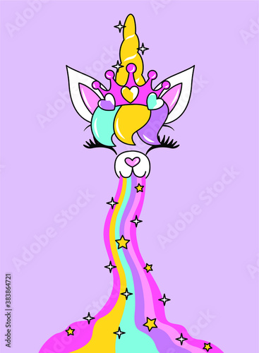 UNICORN SPITTING COLORS