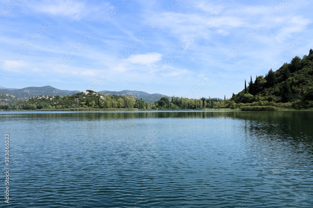 the Bacina lake near the Neretva delta, Croatia