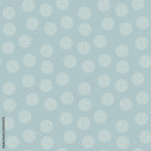 Abstract vintage color snowflakes pattern