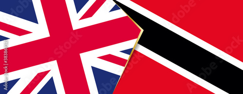 United Kingdom and Trinidad and Tobago flags, two vector flags.