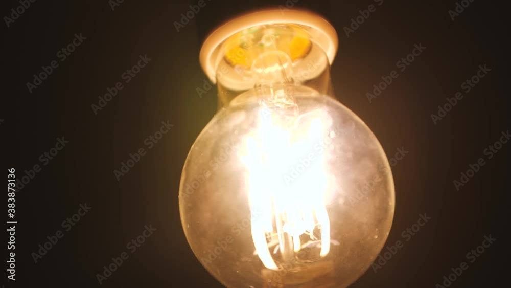 Close up light bulb off