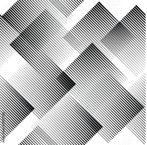 Seamless pattern with lines.Triangles unusual poster Design .Black Vector stripes .Geometric shape. Endless texture