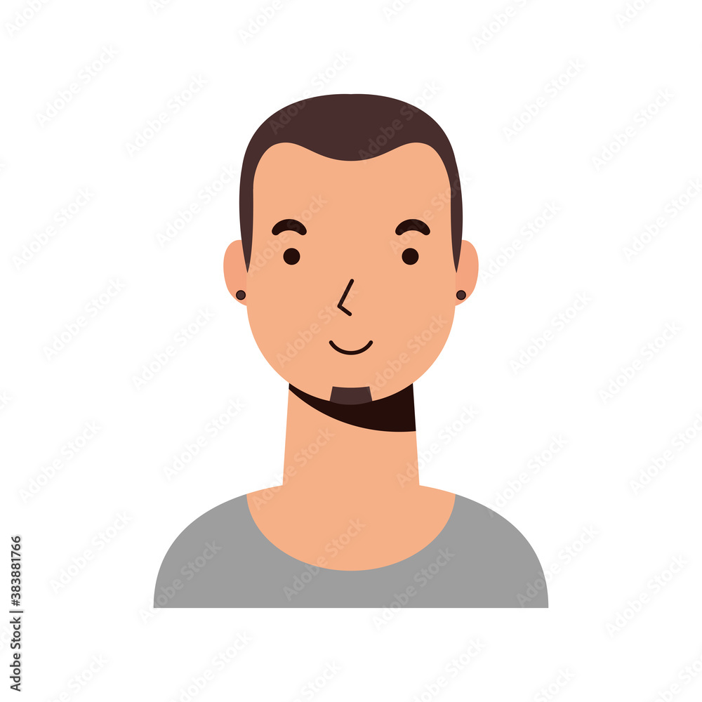 young man male avatar character
