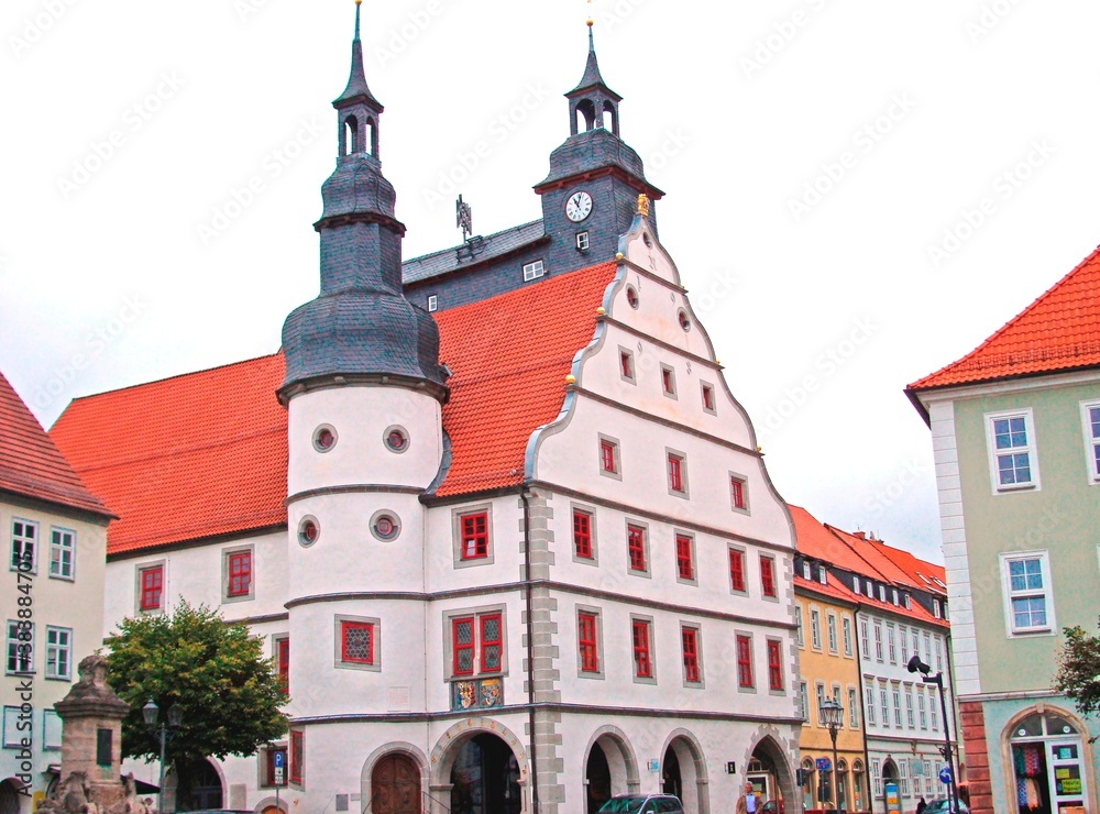 Obraz premium Rathaus in Hildburghausen in Thüringen