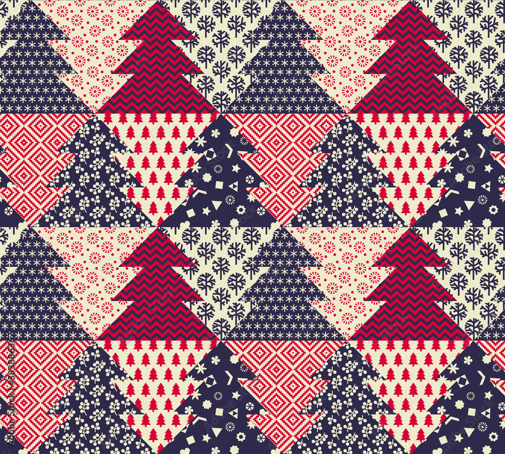 Sophisticated winter holiday seamless pattern Sophisticated winter holiday seamless pattern