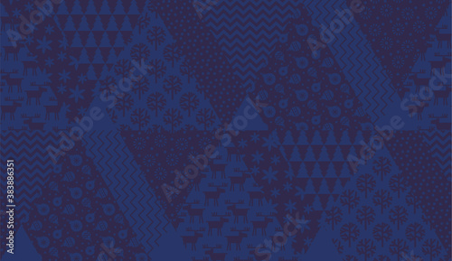 Deep blue xmas background s...