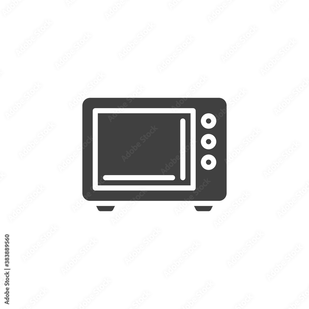 Microwave oven vector icon