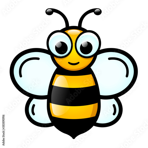 Vector honey bee cartoon design