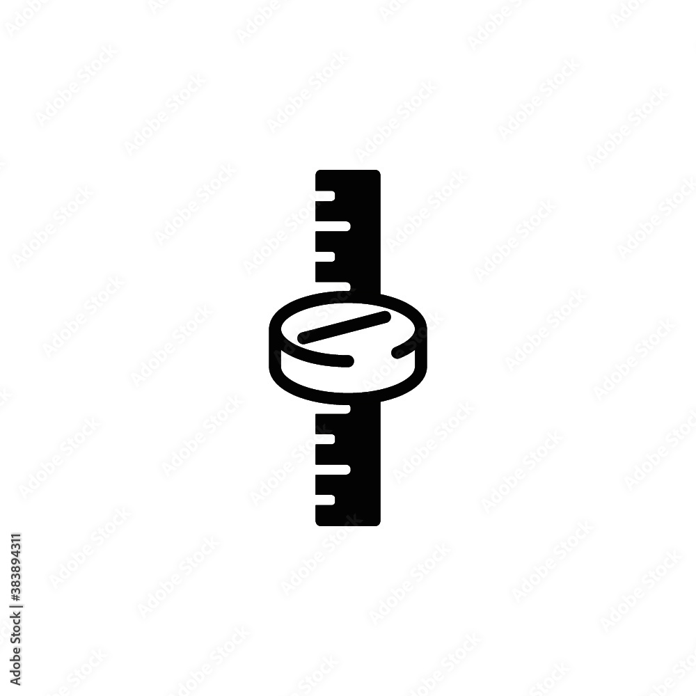 PILL RULER LOGO DESIGN ICON VECTOR OF BLACK COLOUR IN THE WHITE BACKGROUND PILL RULER LOGO DESIGN ICON VECTOR OF BLACK COLOUR IN THE WHITE BACKGROUND