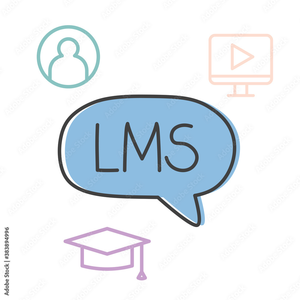 LMS (Learning Management System) concept- vector illustration LMS (Learning Management System) concept- vector illustration
