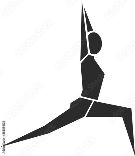 Woman gymnast performing exercises. Sportsman isolated on white background. Vector illustration.