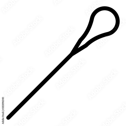 Metal toothpick icon. Outline metal toothpick vector icon for web design isolated on white background