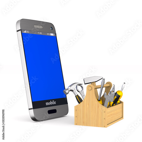 phone service on white back...