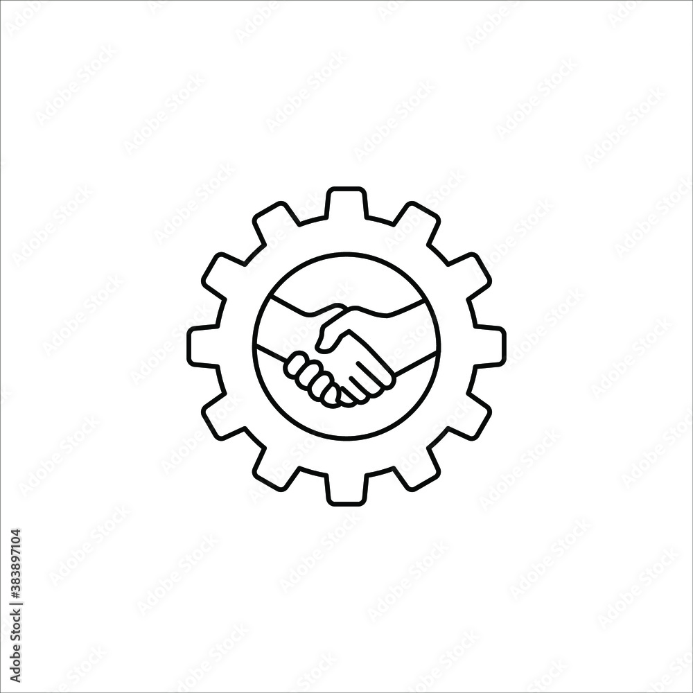 Handshake icon - Two hands together. Heart symbol vector illustration. editable icon Handshake icon - Two hands together. Heart symbol vector illustration. editable icon