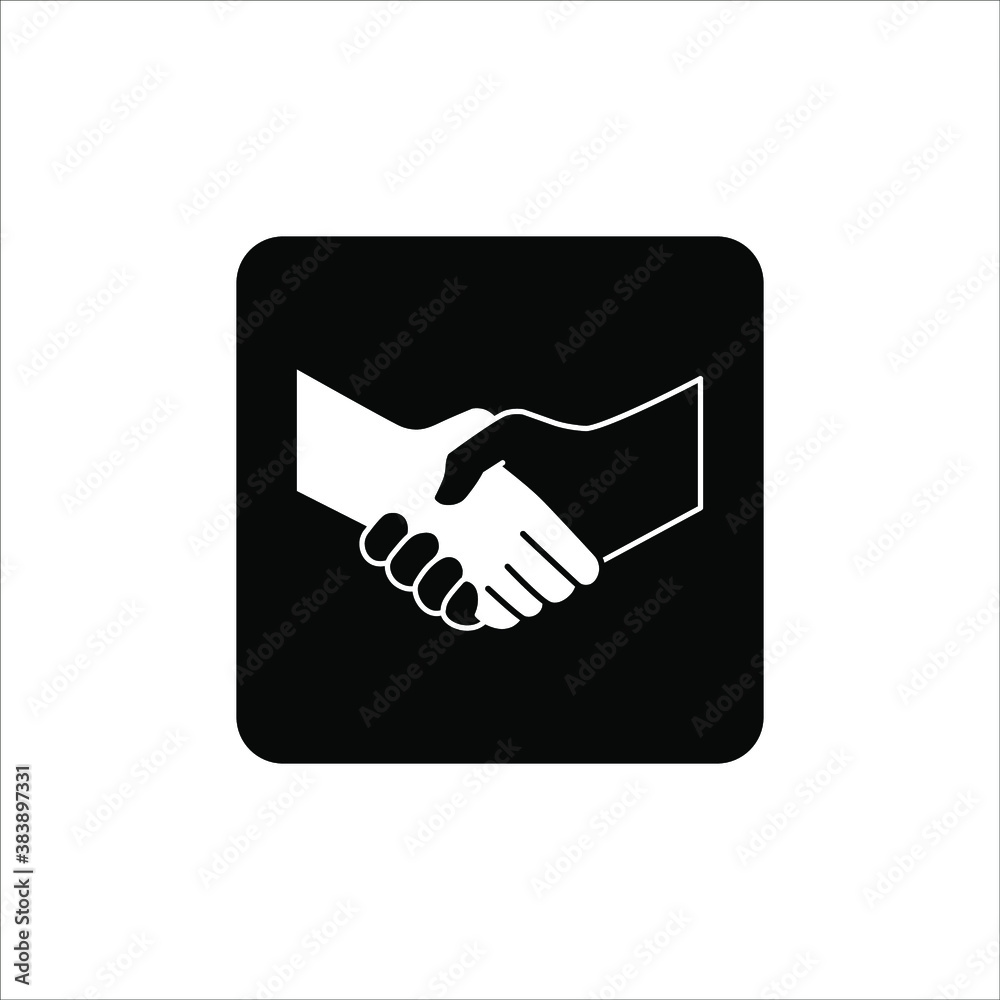 Handshake icon - Two hands together. Heart symbol vector illustration. editable icon Handshake icon - Two hands together. Heart symbol vector illustration. editable icon