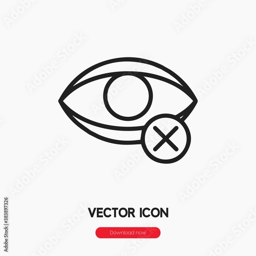 blind icon vector sign symbol