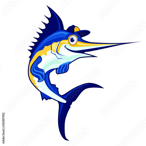 hunting and fishing logo cartoon