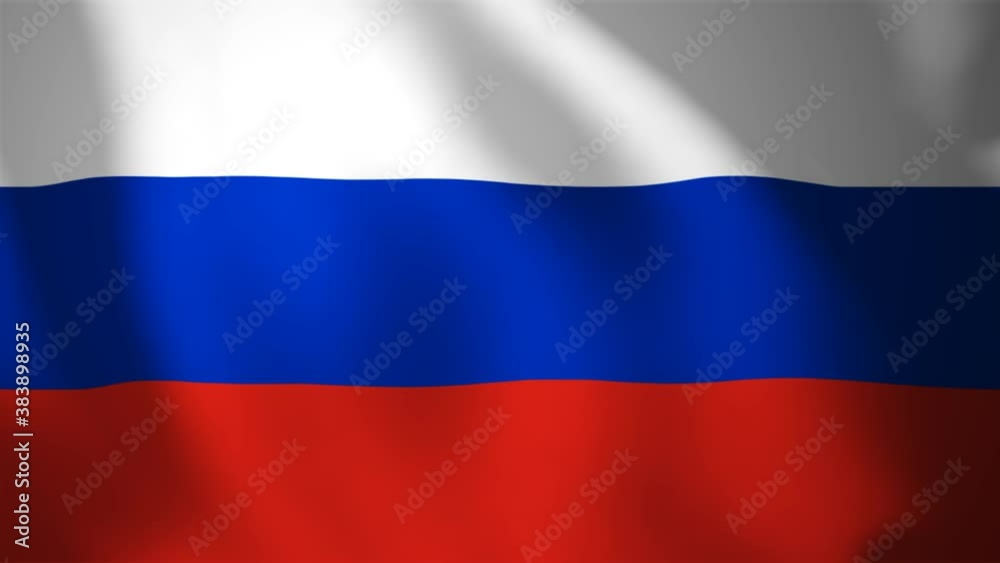 Country Symbol Of Russia - Flag. National Sign Waving, Looped Motion Graphic Country Symbol Of Russia - Flag. National Sign Waving, Looped Motion Graphic