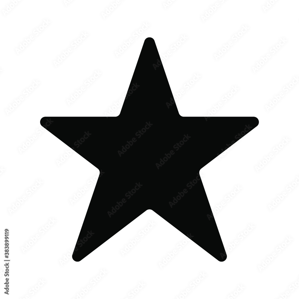Black and white star icon with a different flat star style, vector illustration. eps 10 Black and white star icon with a different flat star style, vector illustration. eps 10