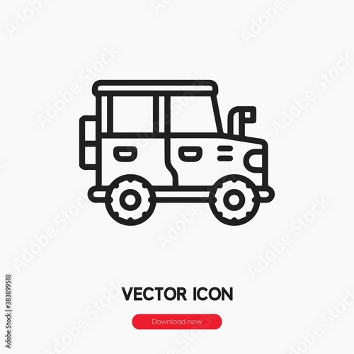 safari car icon vector sign symbol