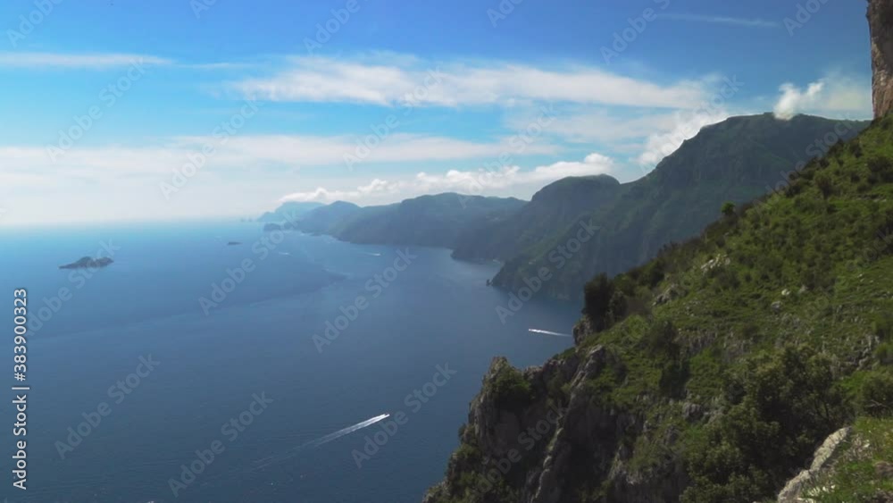 Static View on Fascinating and Hemmed in by High Mountains Amalfi Coast, Italy Static View on Fascinating and Hemmed in by High Mountains Amalfi Coast, Italy
