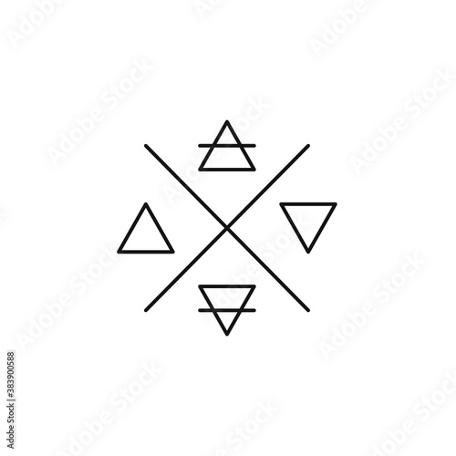 4 elements - pictogram- illustration - symbol