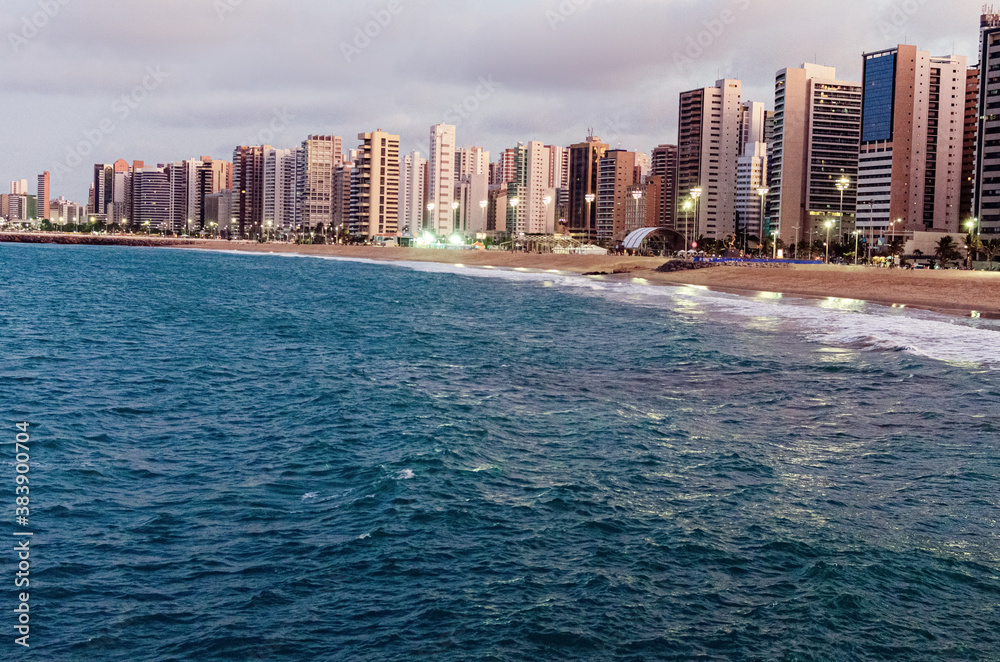 Obraz premium city on the beach