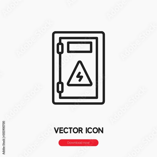 electrical panel icon vector sign symbol