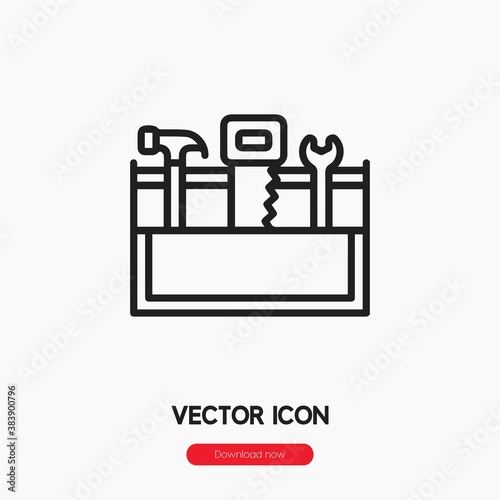 toolbox icon vector sign symbol