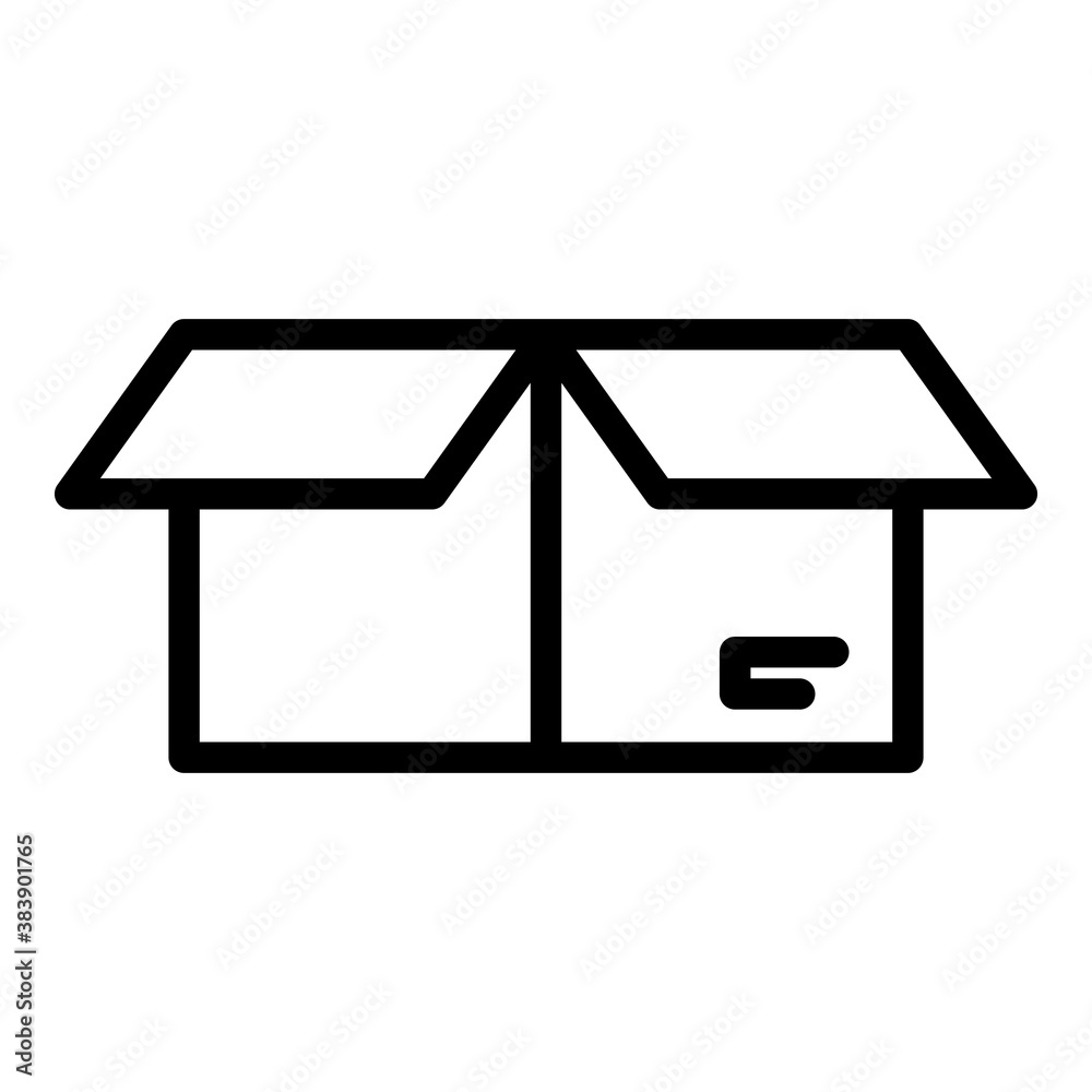 Pickup postal box icon. Outline pickup postal box vector icon for web design isolated on white background Pickup postal box icon. Outline pickup postal box vector icon for web design isolated on white background