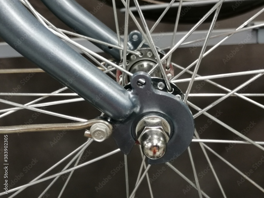 Fototapeta premium metal bike park for bicycles