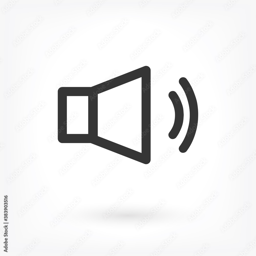 sound Vector icon . Lorem Ipsum Illustration design