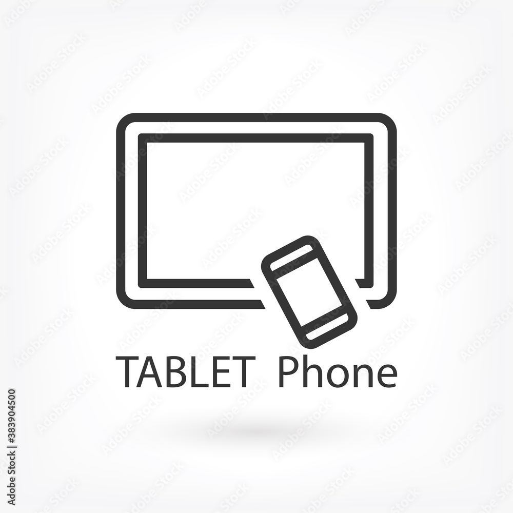 Tablet phone Vector icon . Lorem Ipsum Illustration design Tablet phone Vector icon . Lorem Ipsum Illustration design