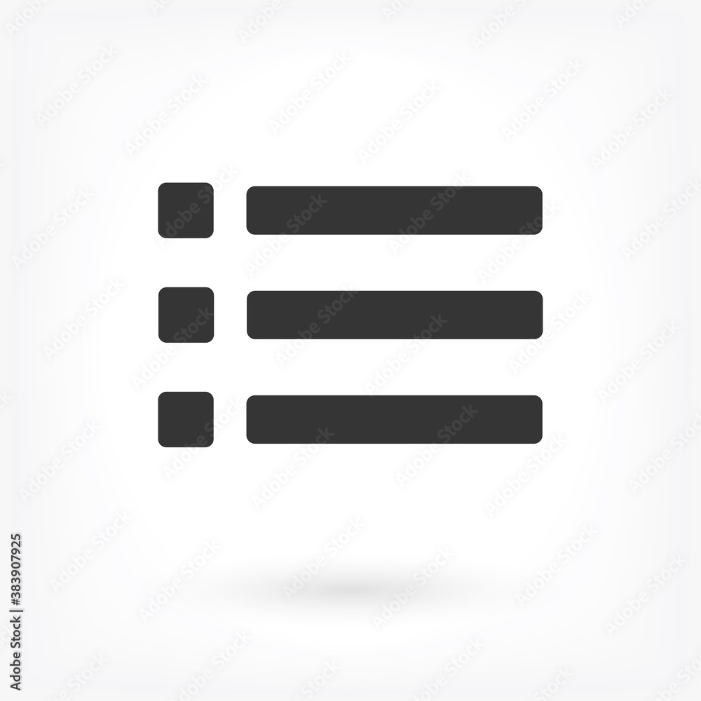 Menu Vector icon . Lorem Ipsum Illustration design Menu Vector icon . Lorem Ipsum Illustration design
