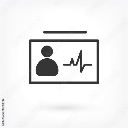 Identification card icon . Lorem Ipsum Illustration design